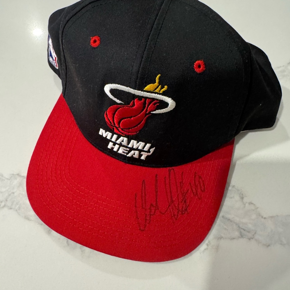 Miami Heat Cap Signed by Udonis Haslem